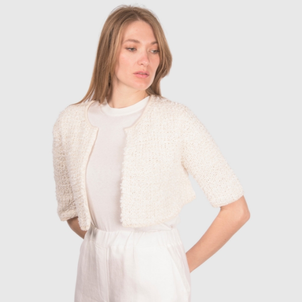 Picture of Pearl stitch short cardigan