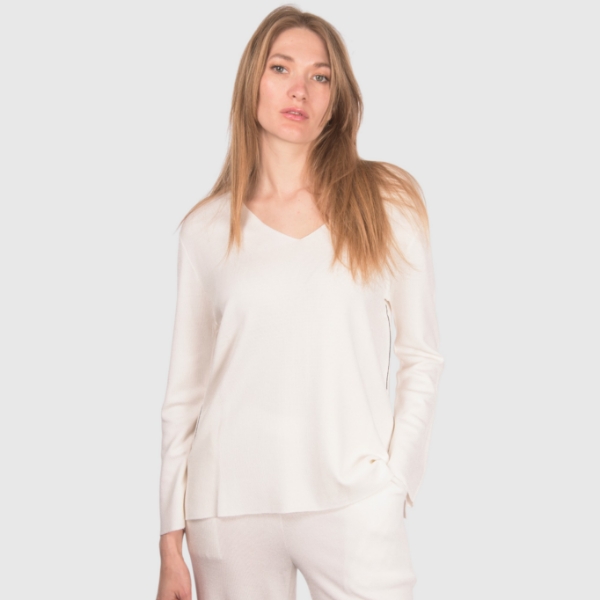Picture of Full Milano stitch V neck