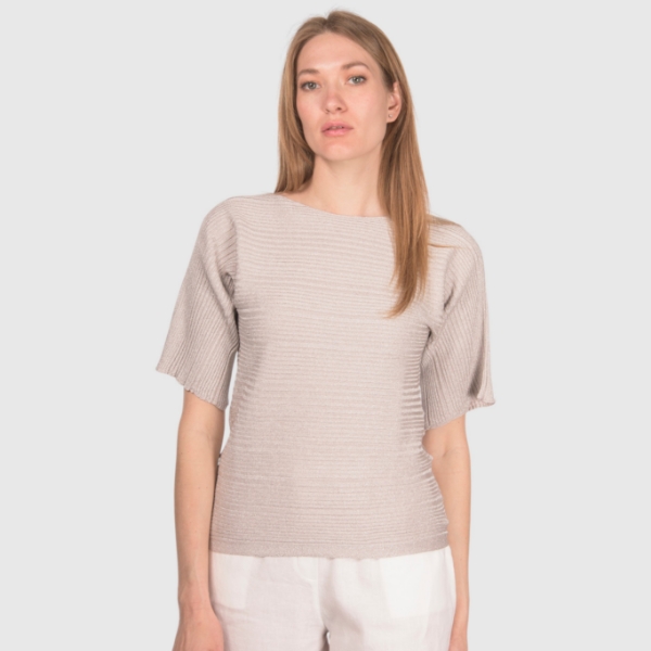 Picture of Ribbed knit t-shirt