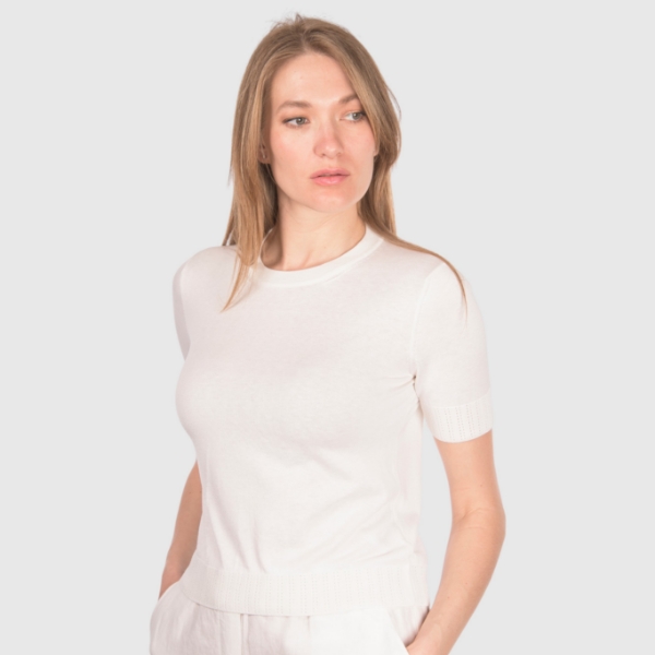 Picture of Silk knit t-shirt