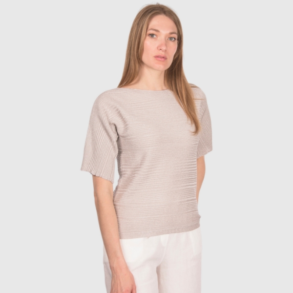 Picture of Ribbed knit t-shirt