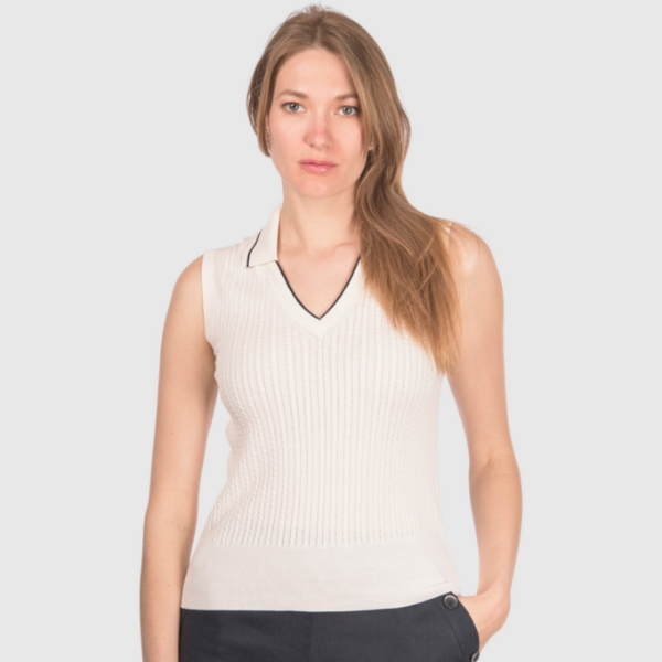 Picture of Cabled knit tank top
