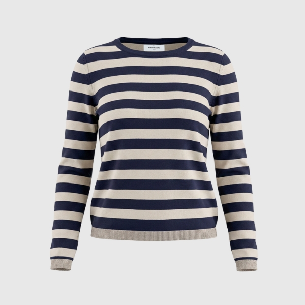 Picture of Striped knit boat neck