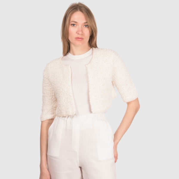 Picture of Pearl stitch short cardigan