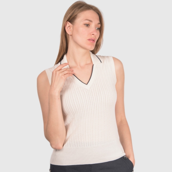 Picture of Cabled knit tank top