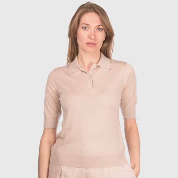 Immagine di Polo in maglia super tasmania