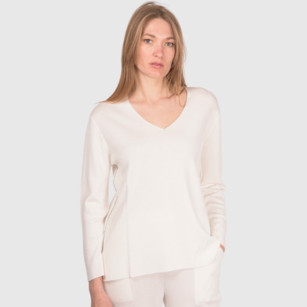 Picture of Full Milano stitch V neck