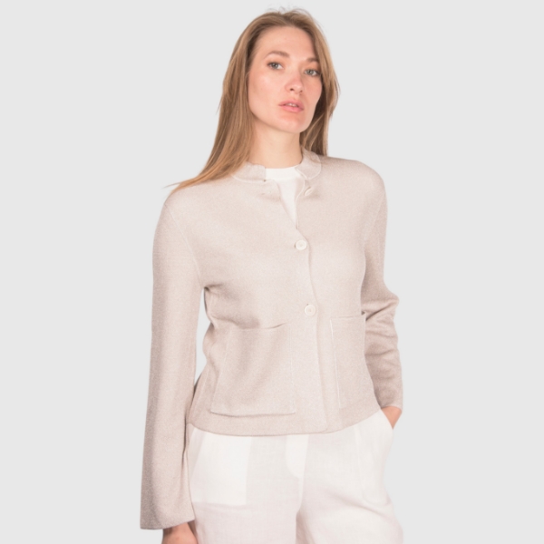 Picture of Patch pockets knit jacket