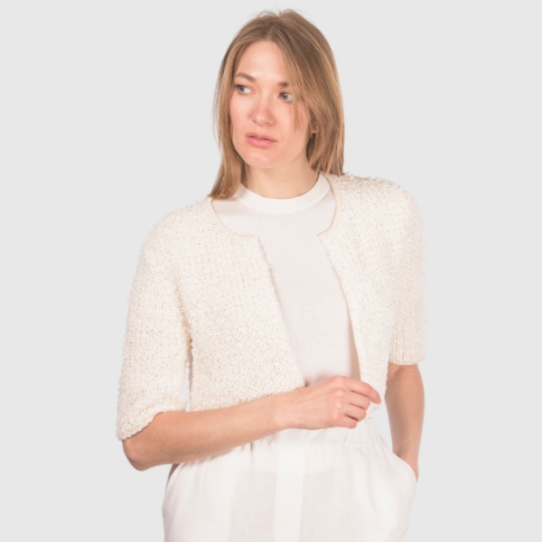 Picture of Pearl stitch short cardigan