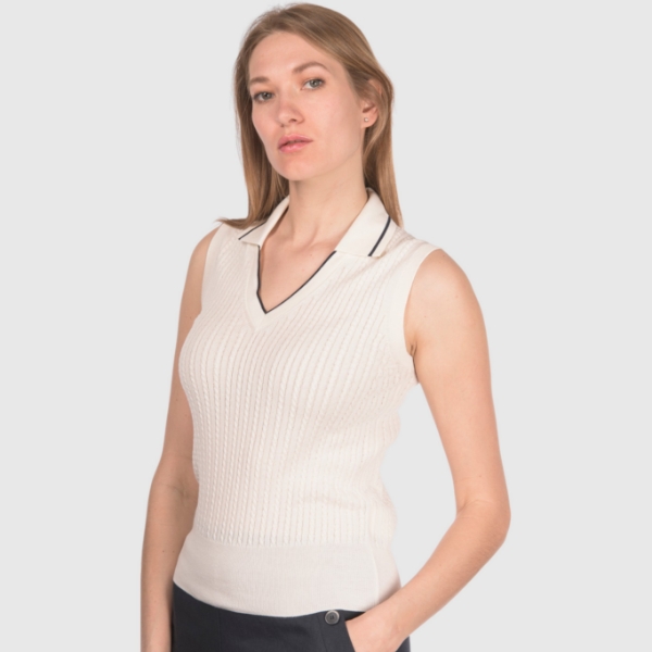 Picture of Cabled knit tank top