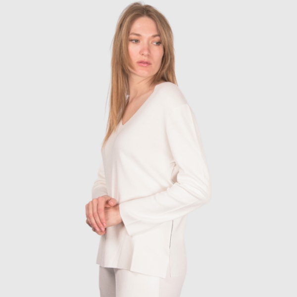 Picture of Full Milano stitch V neck