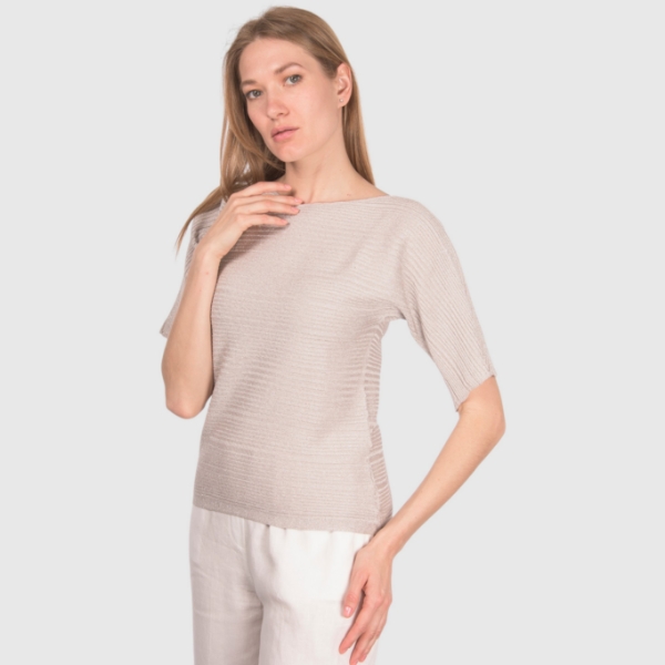 Picture of Ribbed knit t-shirt