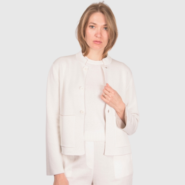 Picture of Patch pockets knit jacket