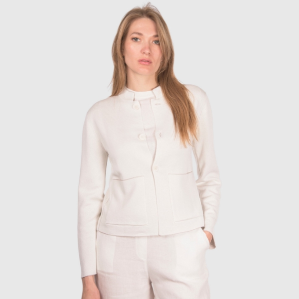 Picture of Patch pockets knit jacket