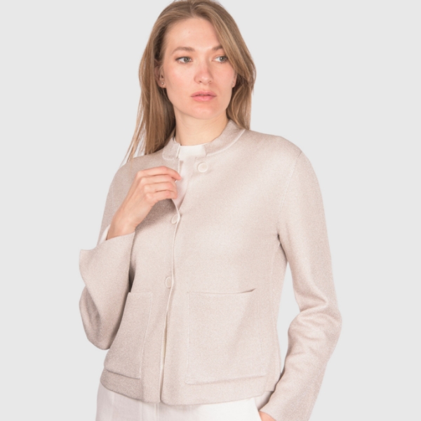 Picture of Patch pockets knit jacket