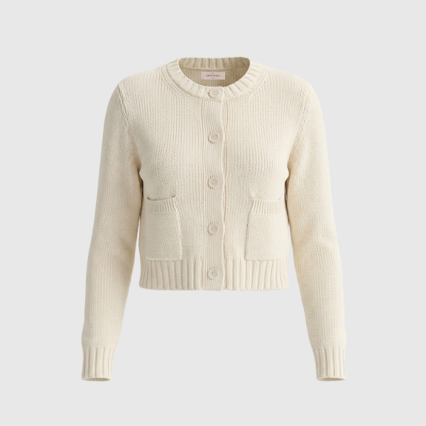 Immagine di Cardigan in maglia rasato