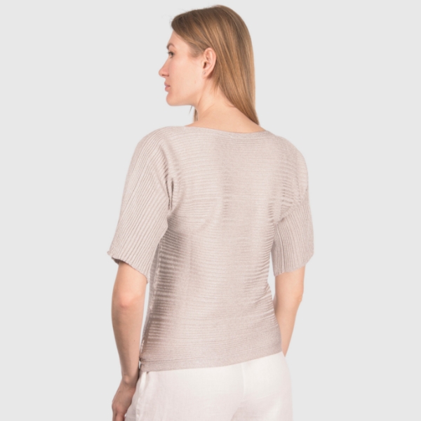 Picture of Ribbed knit t-shirt