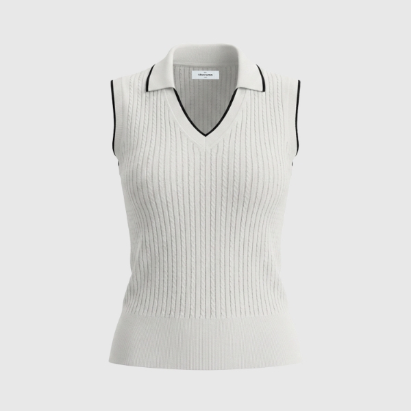 Picture of Cabled knit tank top