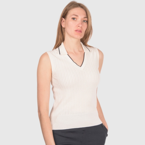 Picture of Cabled knit tank top
