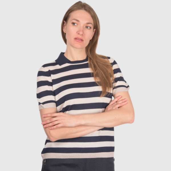 Immagine di Polo in maglia a righe