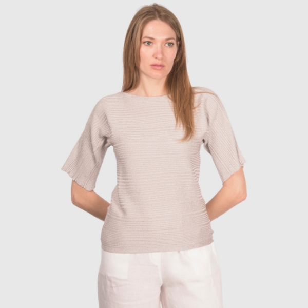 Picture of Ribbed knit t-shirt