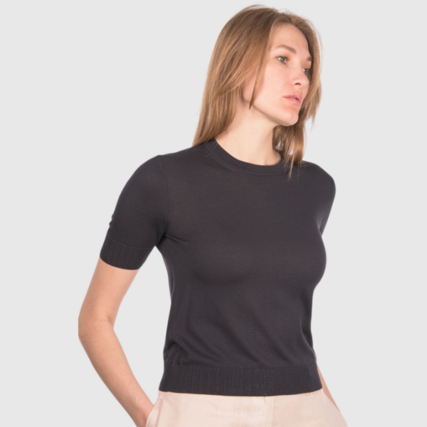 Immagine di T-shirt in maglia seta