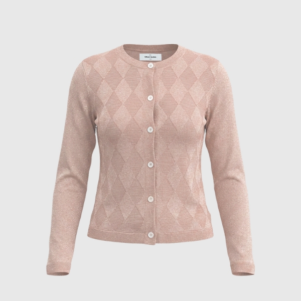 Immagine di Cardigan lurex a rombi