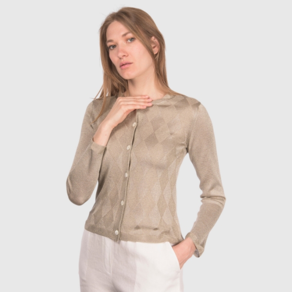 Immagine di Cardigan lurex a rombi