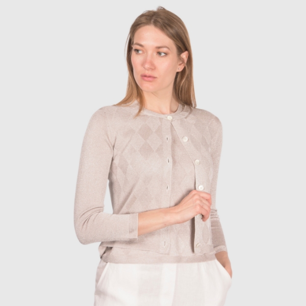Immagine di Cardigan lurex a rombi