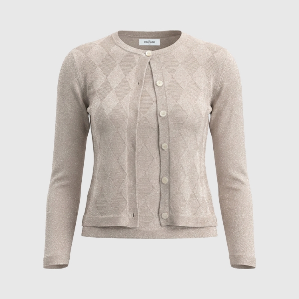 Immagine di Cardigan lurex a rombi