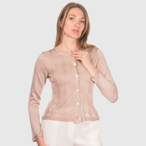 Immagine di Cardigan lurex a rombi