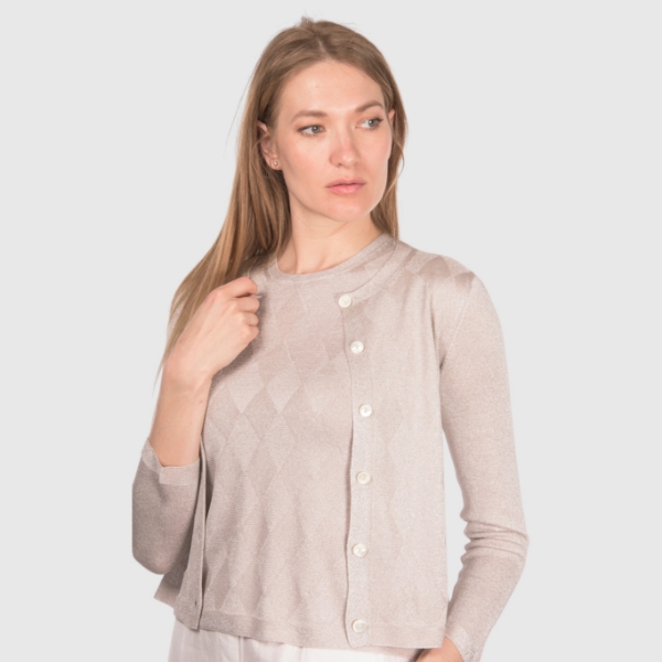 Immagine di Cardigan lurex a rombi