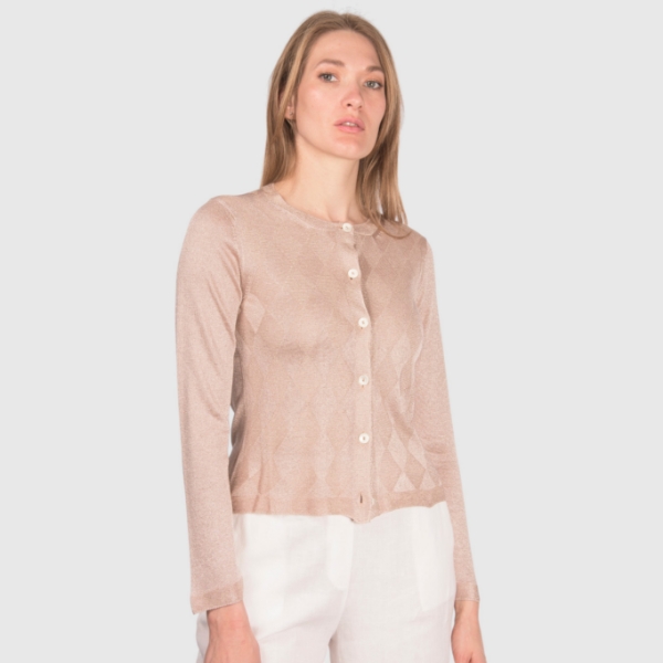 Immagine di Cardigan lurex a rombi