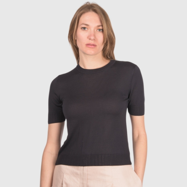 Immagine di T-shirt in maglia seta