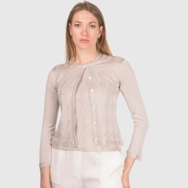 Immagine di Cardigan lurex a rombi