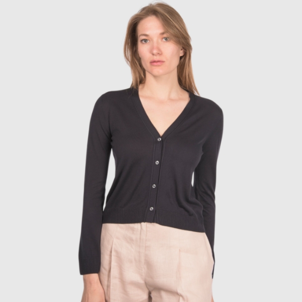 Picture of Ribbed silk cardigan