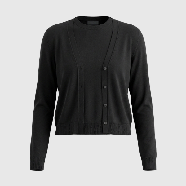 Picture of Ribbed silk cardigan