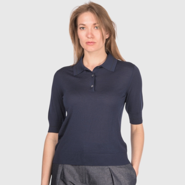 Immagine di Polo in maglia super tasmania