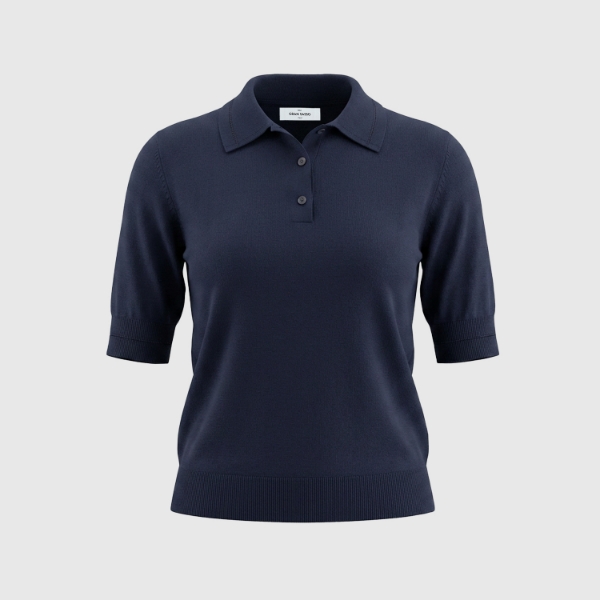 Immagine di Polo in maglia super tasmania