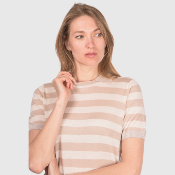 Immagine di Polo in maglia a righe