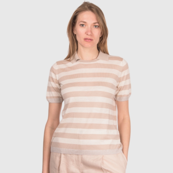 Immagine di Polo in maglia a righe