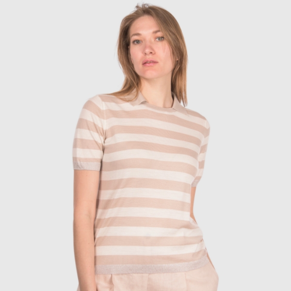 Immagine di Polo in maglia a righe