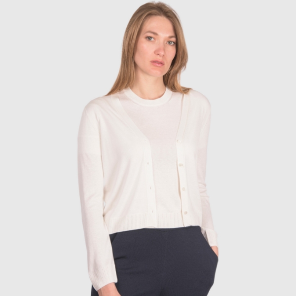 Picture of Ribbed silk cardigan
