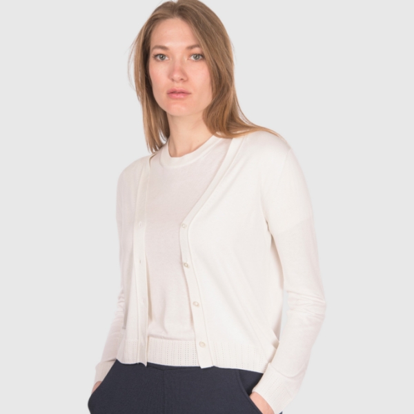 Picture of Ribbed silk cardigan
