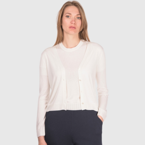 Picture of Ribbed silk cardigan
