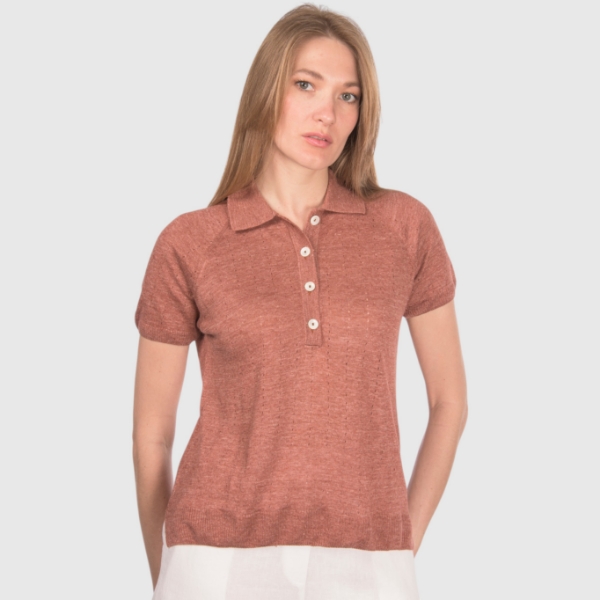 Immagine di Polo in maglia in lino