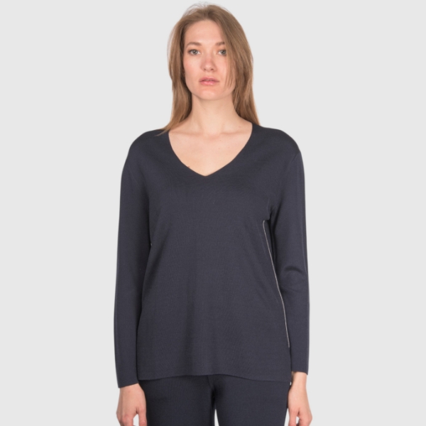 Picture of Full Milano stitch V neck