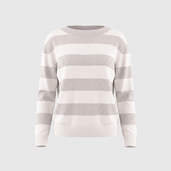 Immagine di Barchetta in maglia a righe lurex