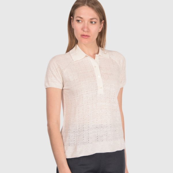 Immagine di Polo in maglia in lino