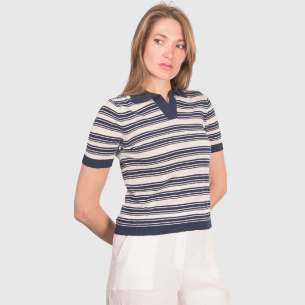 Picture of Striped knit polo